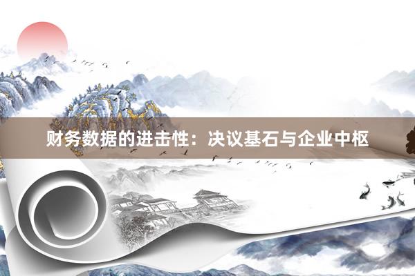 财务数据的进击性：决议基石与企业中枢